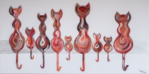 Les Chats Penseurs Rouges